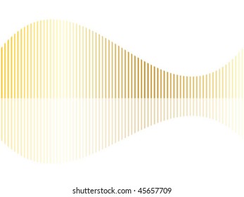 golden sound wave