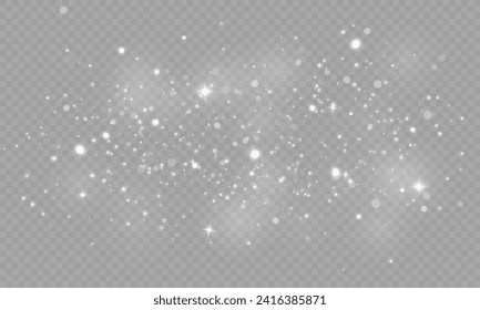 Golden sparkle: Christmas celebration bokeh light background PNG. Light up your festivities with a yellow glowing dust ensemble with flickering glow, confetti bokeh lights and dynamic particle movemen