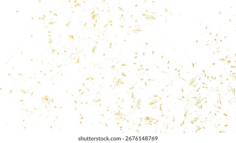 Golden sparkle glitter splatter border festive celebration with glowing particles