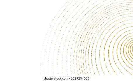 golden sparkle halftone swirl pattern background