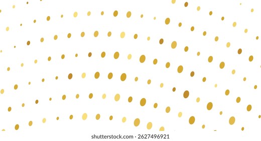 Golden Sparkles and Glimmering Dots Gently Floating Against a Clear White Canvas. Falling Golden Sparkles and Dazzling Glitter Confetti Drifting Gently Over a Transparent White Background,