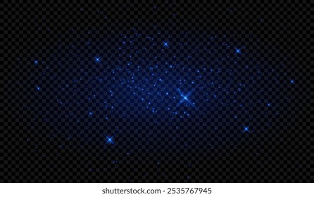 Golden sparkles. Glitter, shining particles, stars, festive glow, magic light, abstract, shimmer, glowing effect, celebration, transparent background, twinkle, bright, radiant.