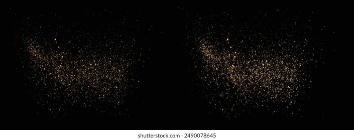 Golden sparkles gold glitter celebratory background