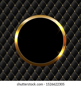 Golden sparkling glossy frame abstract background. Can be used for invitation, postcards and vouchers. Vector Illustration EPS10