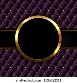 Golden sparkling glossy frame abstract background. Can be used for invitation, postcards and vouchers. Vector Illustration EPS10