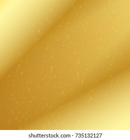 Golden speckled background. Gold Vector background