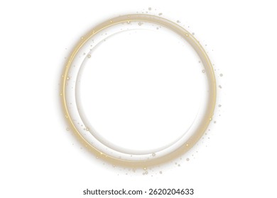 Golden speed swirl glows like molten orbit trail. Light curve wave draws stardust frame in motion. Twisting light line resembles fiber-optic golden stream. Bright round twirl spins