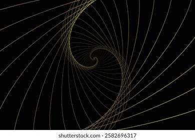 Golden Spiral Abstract background art