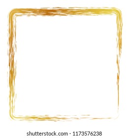 golden square crayon frame