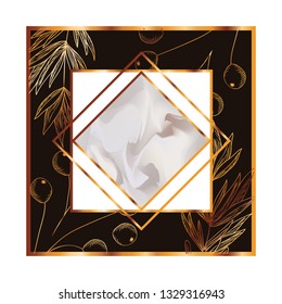 golden square with frame icon