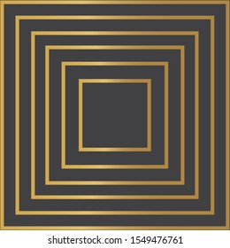 golden square pattern- vector illustration