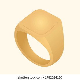 Goldener Ring. Vektorgrafik