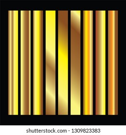 Golden squares collection. Gold background texture vector icon seamless pattern. Vector set of gold gradients. Light, realistic, elegant, shiny, metallic and golden gradient illustration.