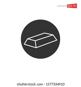 Golden Stack Icon Design Vector