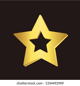 Golden Star - 3d render