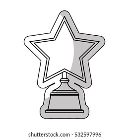 golden star award icon vector illustration design