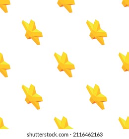 Golden star awards symbol pattern seamless background texture repeat wallpaper geometric vector