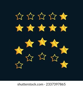 golden star background. gold star background vector