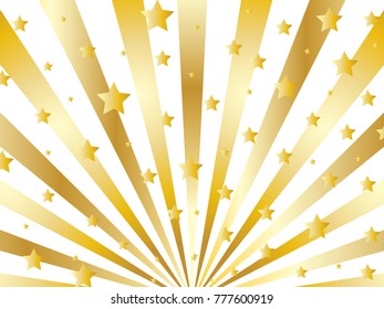 Golden star beautiful background