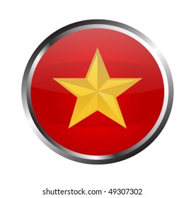 golden star button