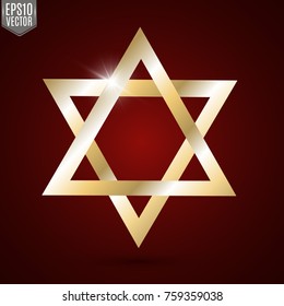 Golden star of David