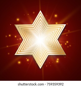 Golden star of David