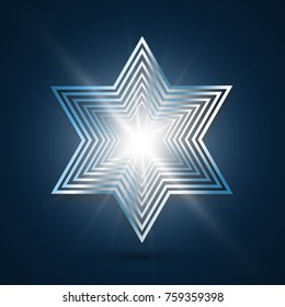 Golden star of David