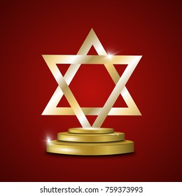 Golden star of David