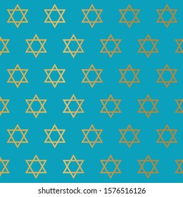golden star of David background- vector illustration