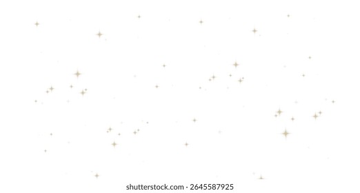 Golden Star Dust Particles PNG – Shiny Cosmic Elements with Glowing Stardust, Gold Glitter and Magic Dust for Isolated Vector Effects and Backgrounds