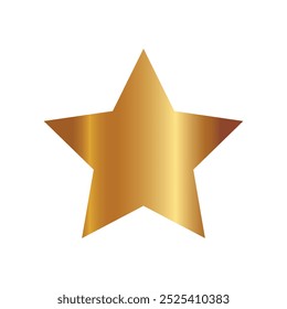 Goldener Stern in flacher Umrissvektordatei