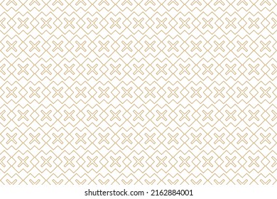 Golden star flower Islamic seamless Arabic pattern Wallpaper design for temples, churches, prayer rooms, rooms that need luxury, look expensive.