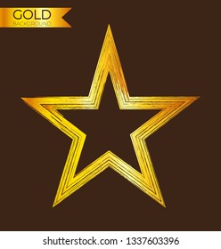 Golden star icon