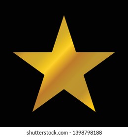 Golden star icon vector. premium icon
