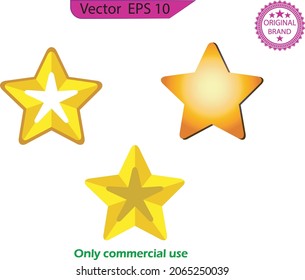 Golden Star. Star icon vector. Trendy flat favorite design. Star web site pictogram, mobile app. Logo illustration