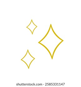 golden star icon vector without background
