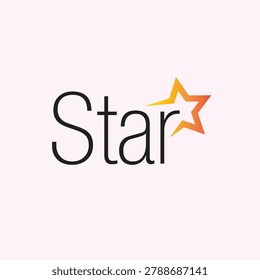 Golden Star Icon with star writeup vector design