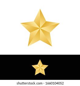 estrella dorada aislada. Ilustración del vector