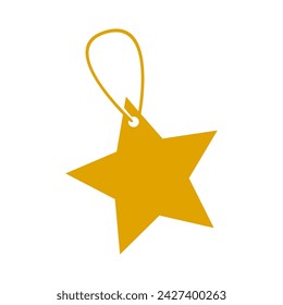 Golden Star Key Chain Icon