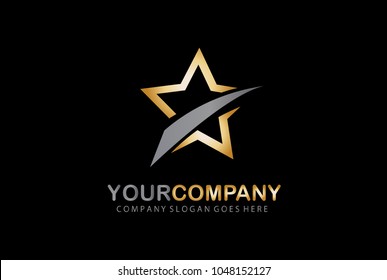 Golden Star Logo Design