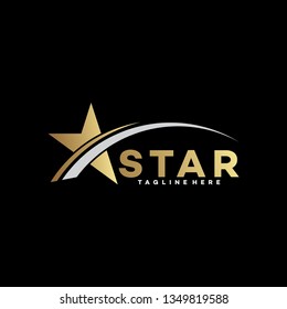 golden star logo icon