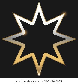 Golden Star Logo Vector Illustrator