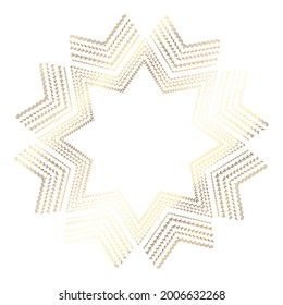  ilustración vectorial de fondo ornamentado de estrella dorada