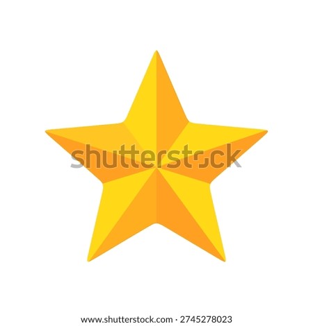 Golden Star Radiance Geometric Vector of Holiday Celebration, Achievement, and Success