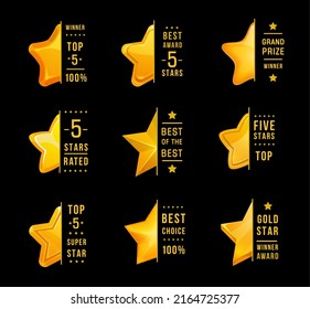 Top rated medal - rating golden insignia Vector Image