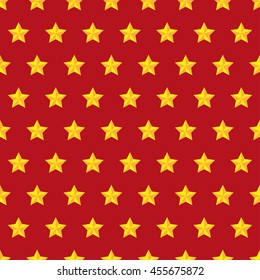Golden star seamless pattern