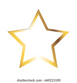 golden star shiny christmas decoration image