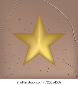 golden star, template, vector