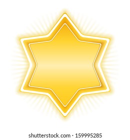 Golden star, vector eps10 illustration