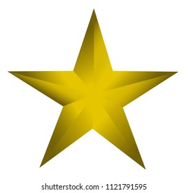 golden star - Vector icon